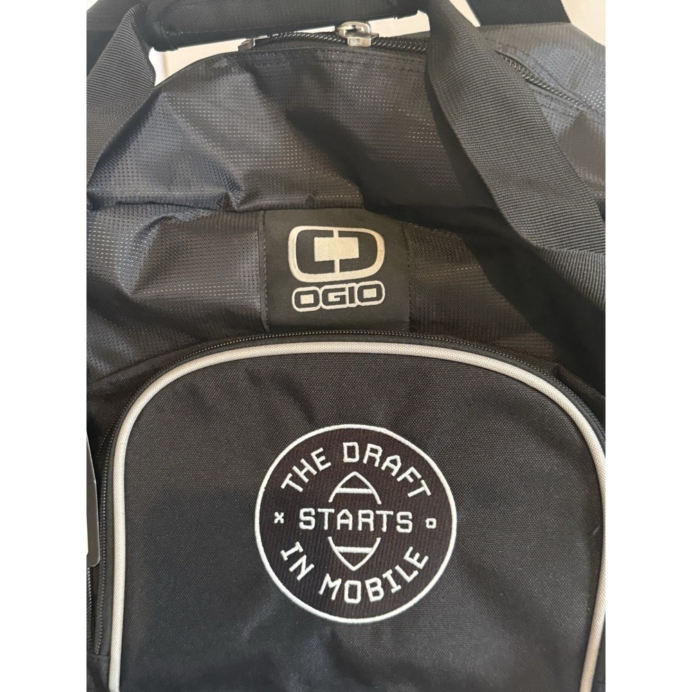 OGIO Big Dome Duffel Bag Black‎ "The Draft Starts in Mobile" Gym Travel Bag - Picture 5 of 6